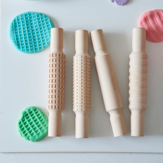 Textured Rolling Pins (Set of 4)