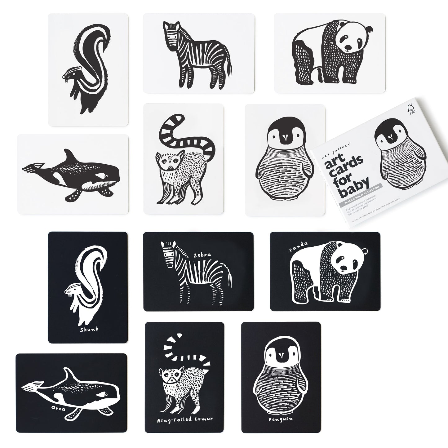 Art Cards for Baby- Black and White Collection